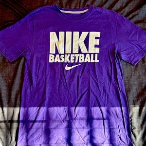 Medium: Purple Basketball Nike Tee
